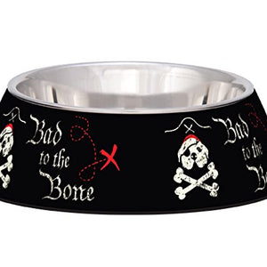 Small Milano Bowl- Bad To The Bone | Loving Pet Products