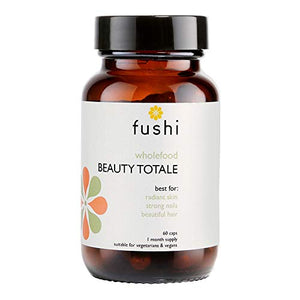 Fushi Fushi Beauty Totale for Skin Hair Nails and UV Protection Vegetable Capsules, 60 Veg Caps