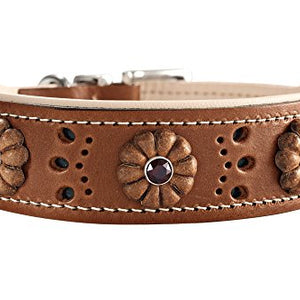 Collar Virginia Rose, 50 Rust/Tan, Leather | Hunter