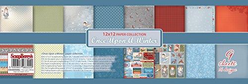 ScrapBerry's Once Upon a Winter 7 Double 2 Single-Sided Paper (9/Pack), 12" x 12"