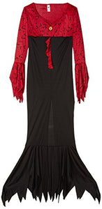 Smiffys Women's Evil Queen Costume, Dress, Size: L, Color: Red and Black, 23166