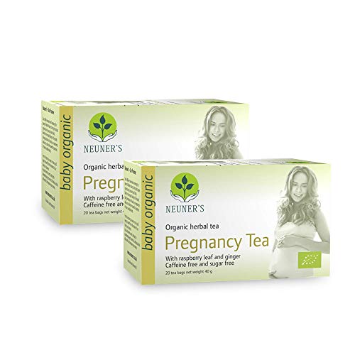 Neuner's | Pregnancy Tea | Herbal Blend with Raspberry Leaf and Ginger Caffeine Free and Sugar Free | 2 x 20 Tea Bags (Pack of 2)