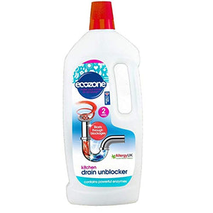 Ecozone | Kitchen Drain Unblocker | 2 x 1l