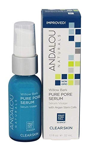Pack of 2 x Andalou Naturals Clarifying Willow Bark Pure Pore Serum - 11 fl oz