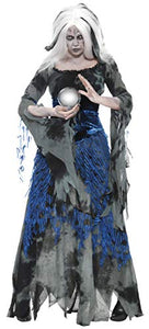 Smiffys Women's Sinful Soothsayer Costume, Dress & Overdress, Size: S, Color: Blue and Black, 29096