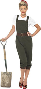 Smiffys WW2 Land Girl Costume,Green,L