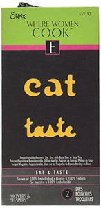 Sizzix Movers and Shapers Magnetic Die Set, Eat and Taste by Where Women Cook (2 Pack)