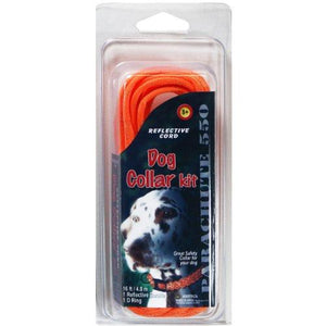 Pepperell Parachute Cord Reflective Dog Collar Kit, Multicolor