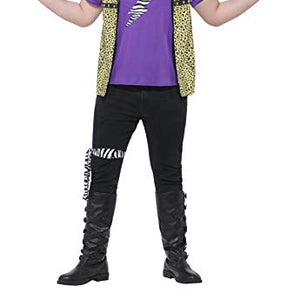 Smiffys 44649XL Men's Curves 80s Rock Star Costume (X-Large)