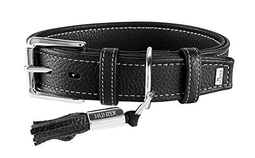 Collar Cannes, 70 Black, Leather | Hunter