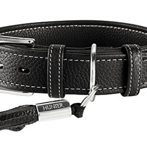 Collar Cannes, 60 Black, Leather | Hunter