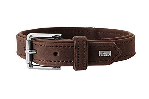 Collar Rolling Hills, 45 D-Brown/D-Brown, Leather | Hunter