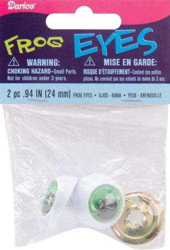 Shank Back Frog Eyes 24mm 2/Pkg-Green