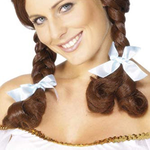 Smiffys Country Girl Wig - Brown