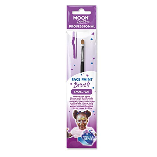 Moon Creations - Small Flat Professional Face Paint Brush