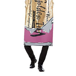 Smiffys 61024 Officially Licensed Roald Dahl Winning Wonka Bar Costume, Unisex Adult, Purple, One Size