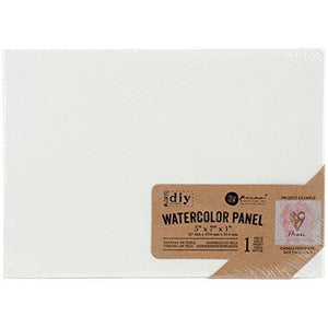 Prima Marketing 585693 DIY Watercolor Canvas Panel, 5"X7"