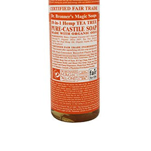 Dr. Bronners Tea Tree 8oz. Castile Soap (2 Pack)