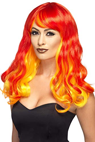 Smiffys 44258 Ombre Devil Flame Wig (One Size)