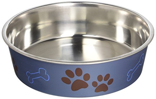 Metallic Bella Bowls Large-Blueberry | Loving Pet Products