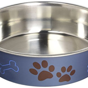 Metallic Bella Bowls Large-Blueberry | Loving Pet Products