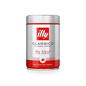 illy Classico Medium Roast Ground Coffee, 250g (Pack of 2)