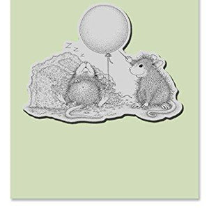 STAMPENDOUS HMCP89 House Mouse Cling Stamp, Birthday Mischief