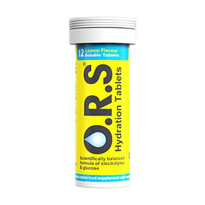 O.R.S Hydration Electrolyte Tablets Lemon Tube of 12