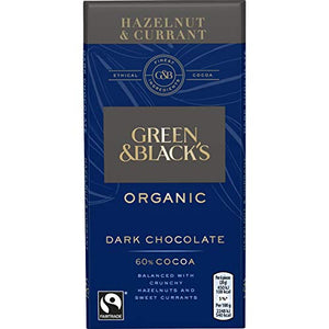 Green & Blacks Hazelnut & Currant FT 90g (Pack of 15)