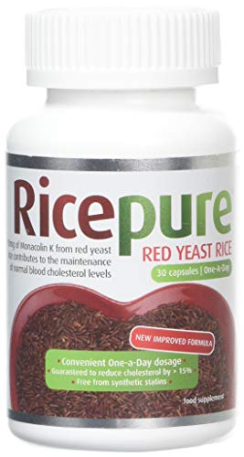 RicePure Red Yeast Rice Food Supplement Capsules, 30 g