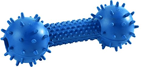 Dog Toy Dumbell With Bell, 14 Cm Blue  Pack Of 3 | Hunter