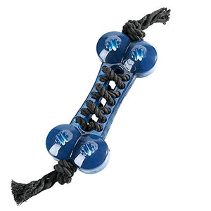Tpr Bone With Cotton Rope, 16 Cm Blue  Pack Of 3 | Hunter