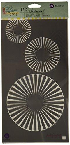 Prima Marketing BLSTN612-80429 Circles Jamie Dougherty Bloom Stencil, 6 x 12"