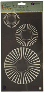 Prima Marketing BLSTN612-80429 Circles Jamie Dougherty Bloom Stencil, 6 x 12"