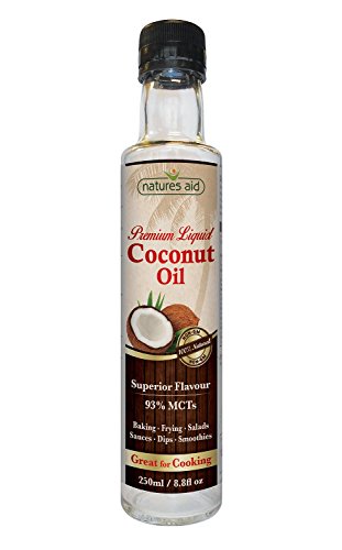 Natures Aid Liquid Coconut Premium Oil 250ml X 2 (Pack of 2)