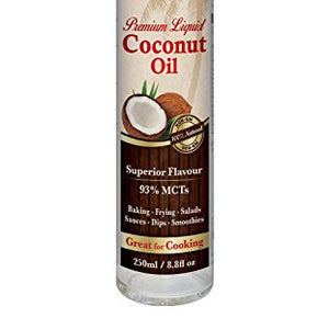 Natures Aid Liquid Coconut Premium Oil 250ml X 2 (Pack of 2)