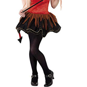 Smiffys Tween Devil Costume,Dress, Collar, Wings & Horns, Size: T, Colour: Red and Black, 32077