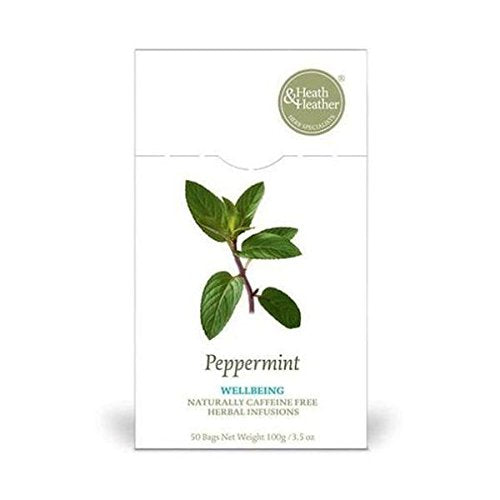 Heath & Heather Peppermint Herbal Tea 50bag x 5 (Pack of 5)