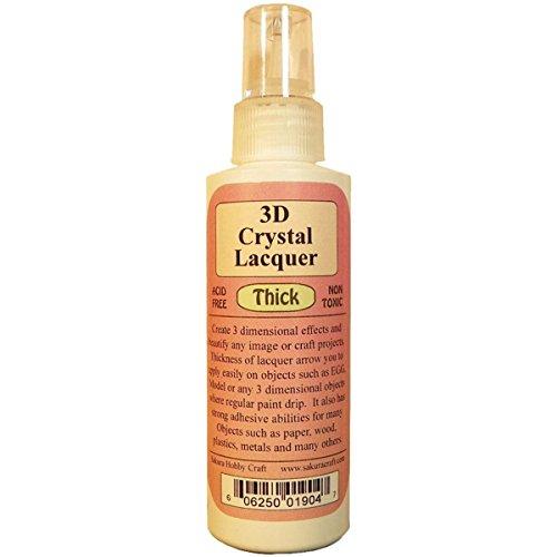 SAKURA HOBBY CRAFT 3D Crystal Lacquer Thick, 4-Ounce