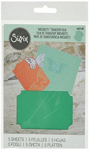 Sizzix Inksheets 4-Inch by 6-Inch Transfer Film, 5 Green Sheets