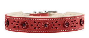 Collar Virginia Rose, 37 Red/Tan, Leather | Hunter