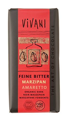 VIVANI Dark Marzipan Amaretto (Contains Alcohol) 100g (Pack of 10)