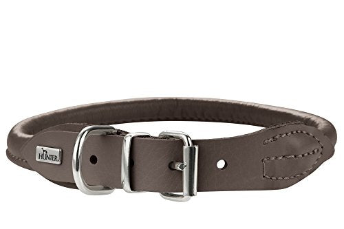 Collar Round & Soft Elk 50/10 Elkskin Mokka, 41-46 Cm | Hunter