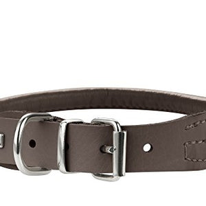 Collar Round & Soft Elk 50/10 Elkskin Mokka, 41-46 Cm | Hunter