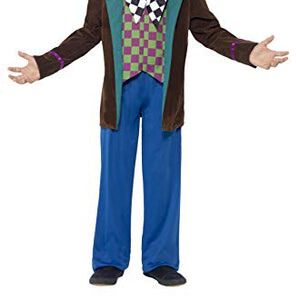 Smiffys Children's Deluxe Hatter Costume, Blue, M - Age 7-9 years