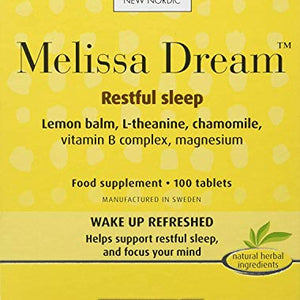 New Nordic Melissa Dream (Prev. Melissa) 100tabs (3 pack)