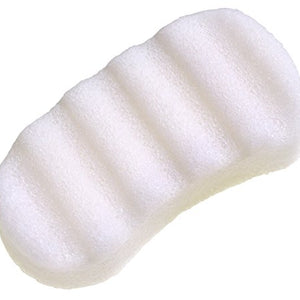 The Konjac Sponge Co Big Body Buffer Sponge Pure White for all skin types