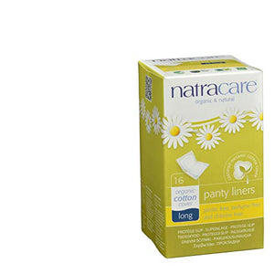 Panty Liners Long Wrapped, 16 Count by Natracare (Pack of 2)