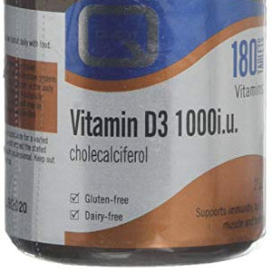 Quest 1000iu Vitamin D3 - Pack of 180 Tablets
