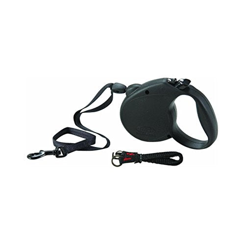 Doggo Everyday Retractable Dog Lead With Soft Grip Handle, Grey, Medium | Doggo